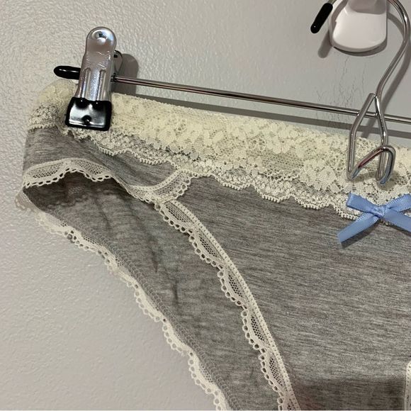 NEW honeydew intimates grey white laces pantie size M - Picture 6 of 6